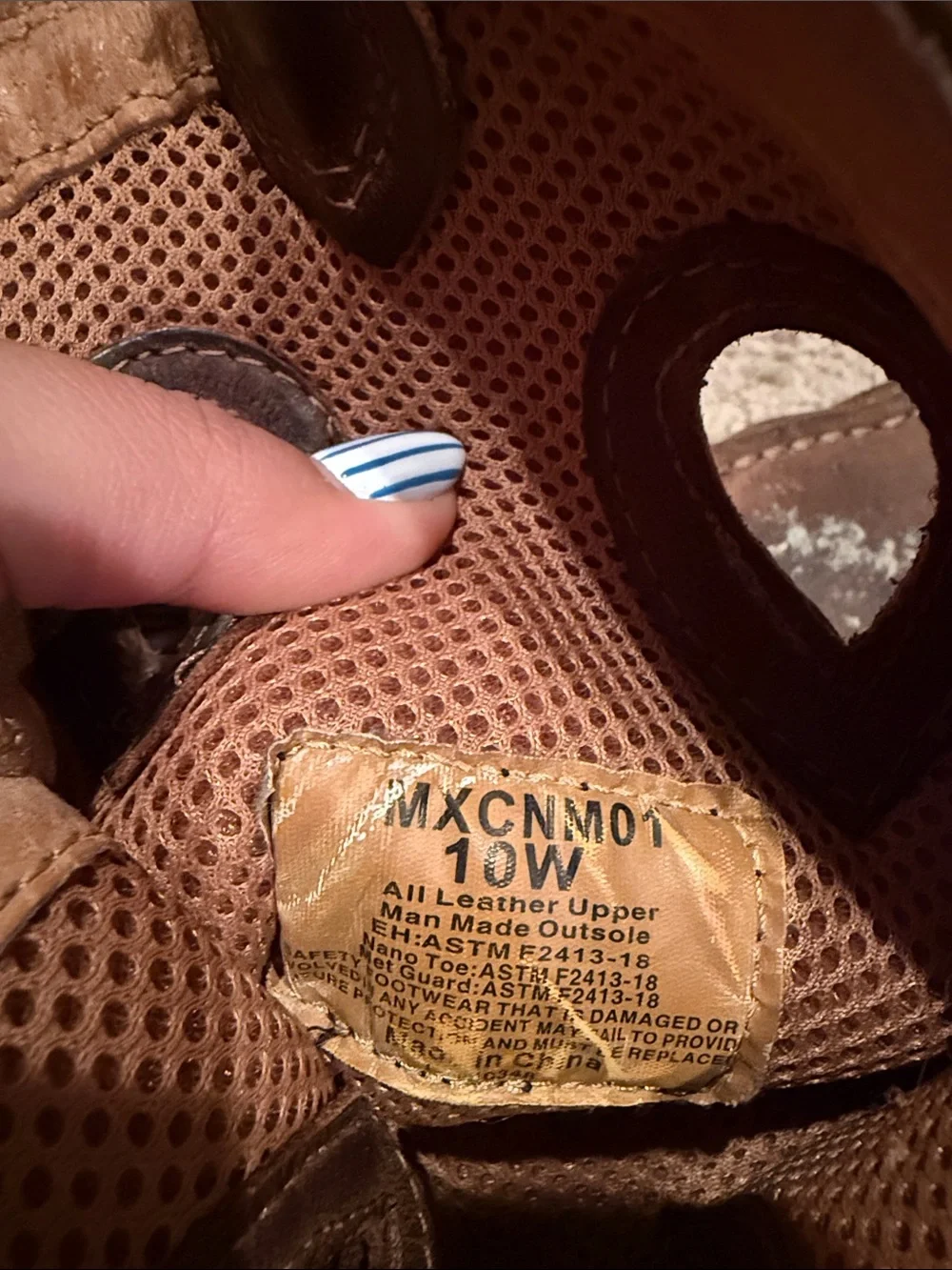 Brown Leather Work Boots